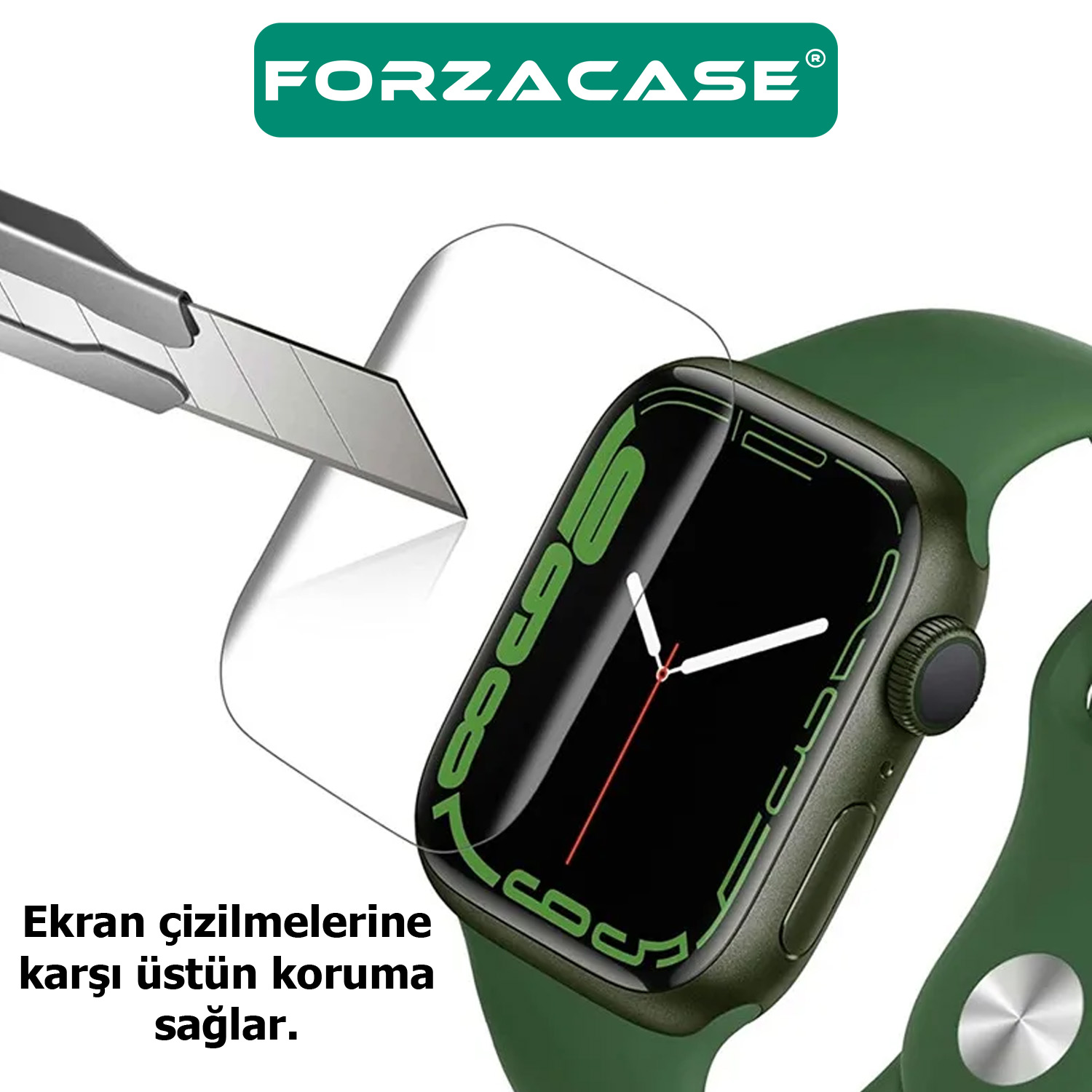 Forzacase Apple Watch Ultra 49 mm ile uyumlu Hydrogel Esnek Ekran Koruma Filmi 2 Adet - FC250