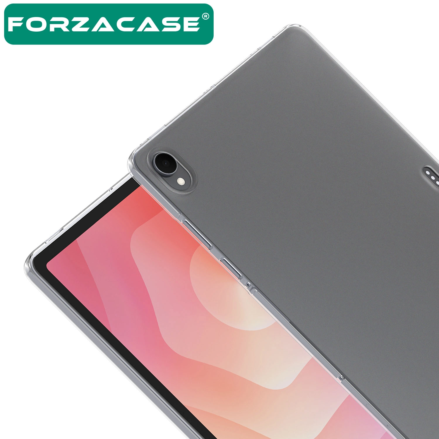 Forzacase Samsung Galaxy Tab S11 11 inç X730 ile uyumlu Silikon Kılıf Buzlu Şeffaf - FC013