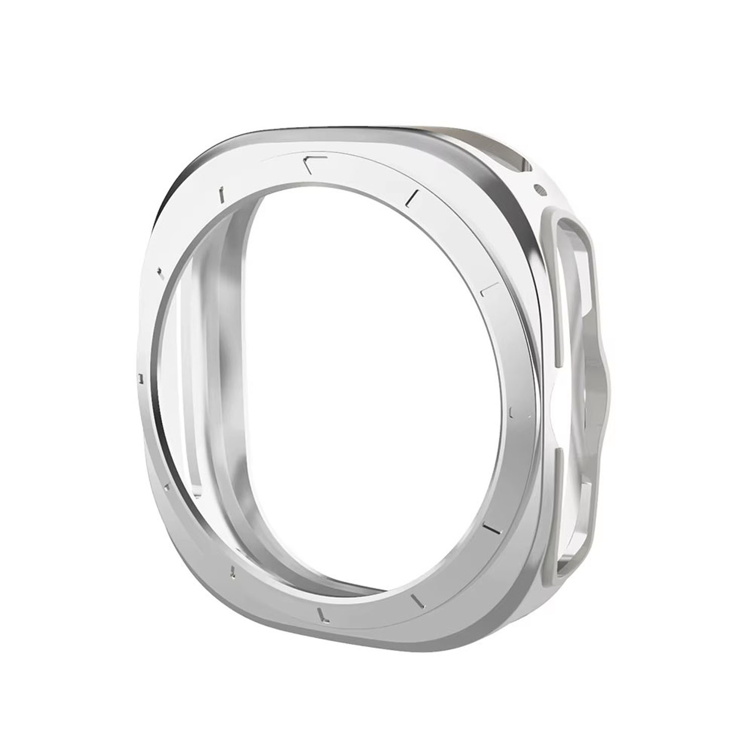 Forzacase Samsung Galaxy Watch 7 Ultra 47mm ile uyumlu Önü Açık Silikon Kılıf - FC764