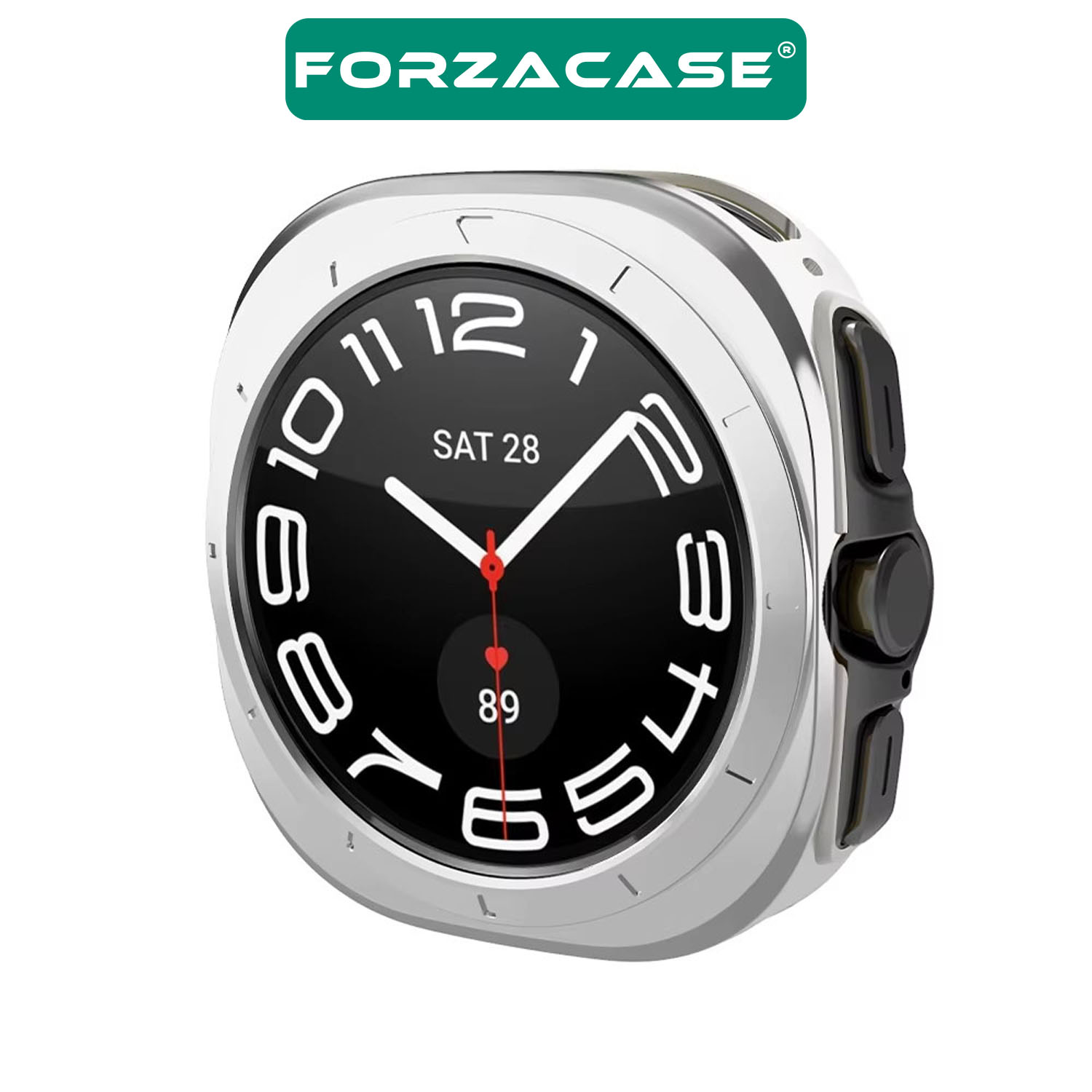Forzacase Samsung Galaxy Watch 7 Ultra 47mm ile uyumlu Önü Açık Silikon Kılıf - FC764
