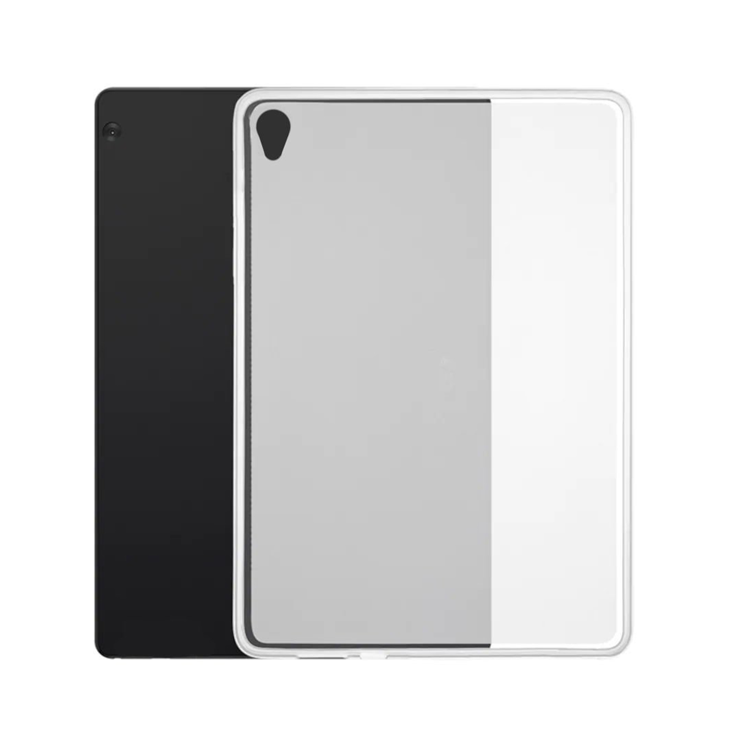 Forzacase Lenovo Tab M10 HD 10.1 TB-X306F ile Uyumlu Silikon Kılıf Buzlu Şeffaf - FC013