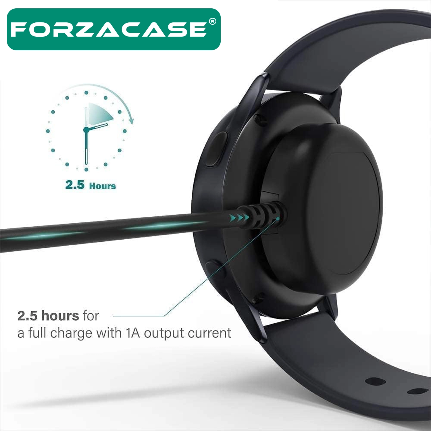Forzacase Samsung Galaxy Watch 5 Pro ile uyumlu Type-C Manyetik Şarj Kablosu - FC017