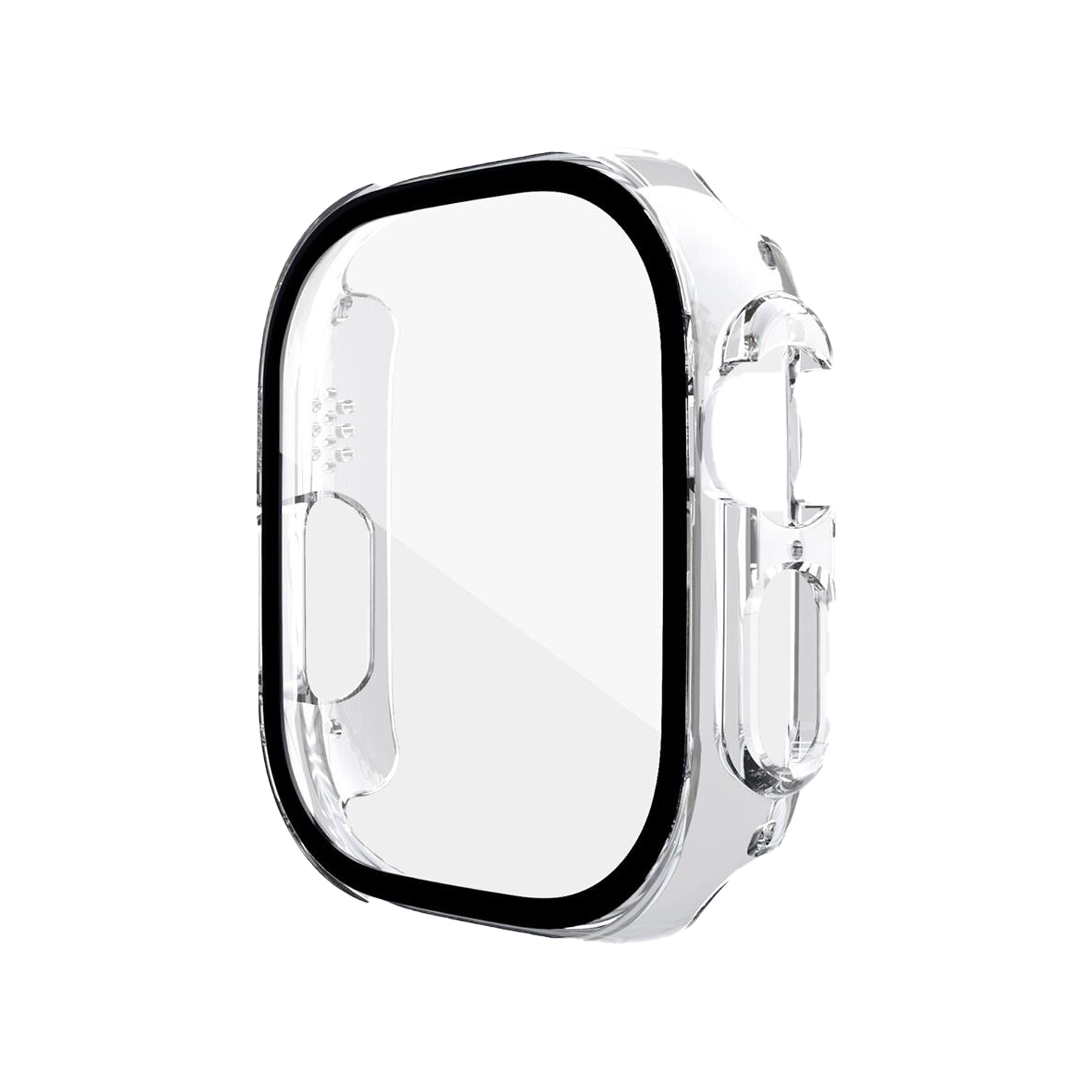 Forzacase Apple Watch 49mm Önü Kapalı Ekran Korumalı Sert Rubber Kılıf - FC015