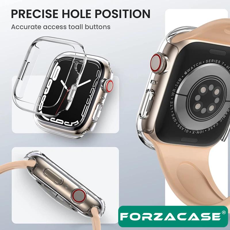 Forzacase Apple Watch Ultra / Ultra 2 49mm Önü Açık Sert Plastik Rubber Kılıf - FC380