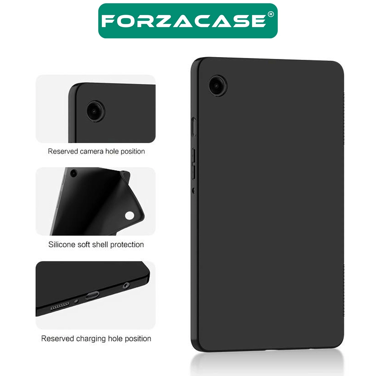 Forzacase Samsung Galaxy Tab S6 Lite 2020-2024-2025 Tablet ile Uyumlu Silikon Kılıf - FC155