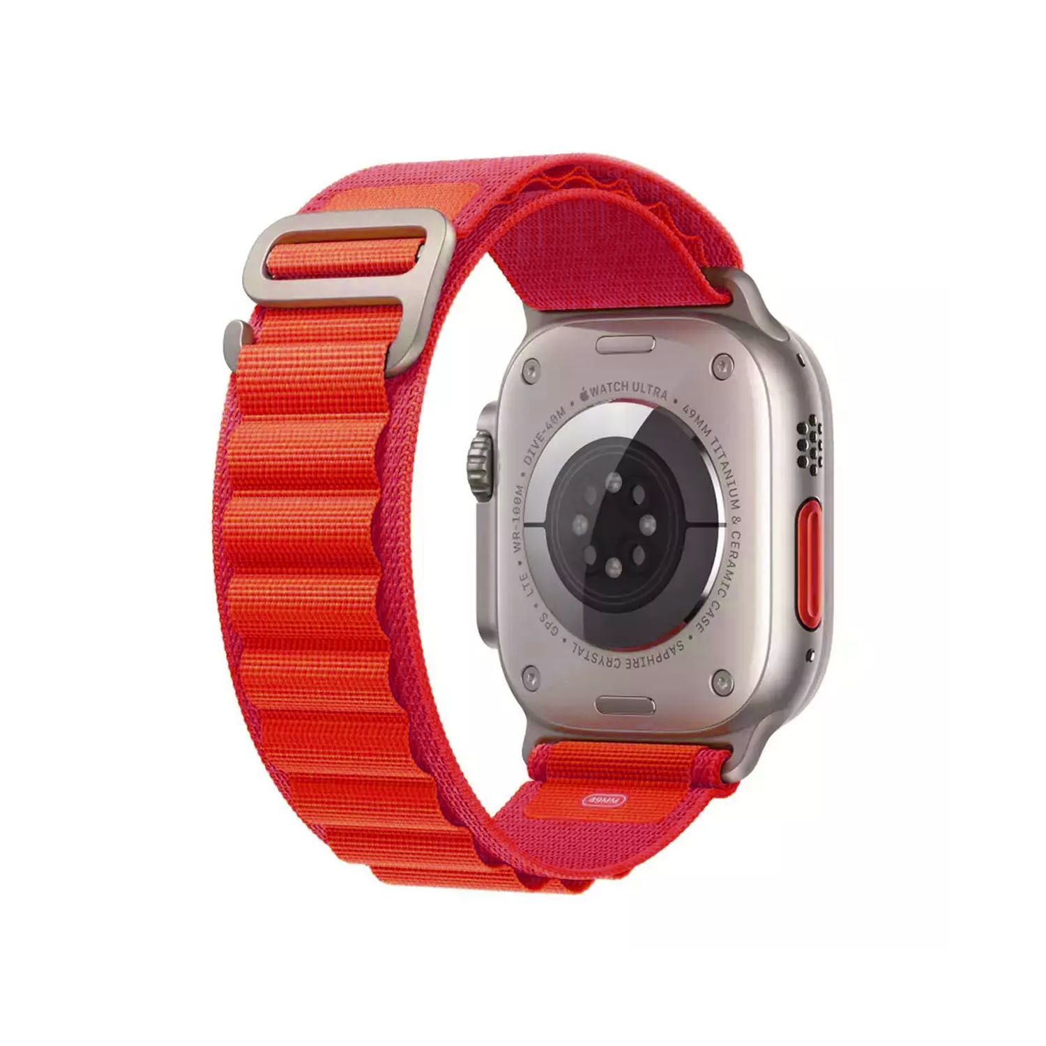 Forzacase Apple Watch 12 46mm ile uyumlu Alpine Loop Kancalı Kumaş Kordon Kayış - FC269