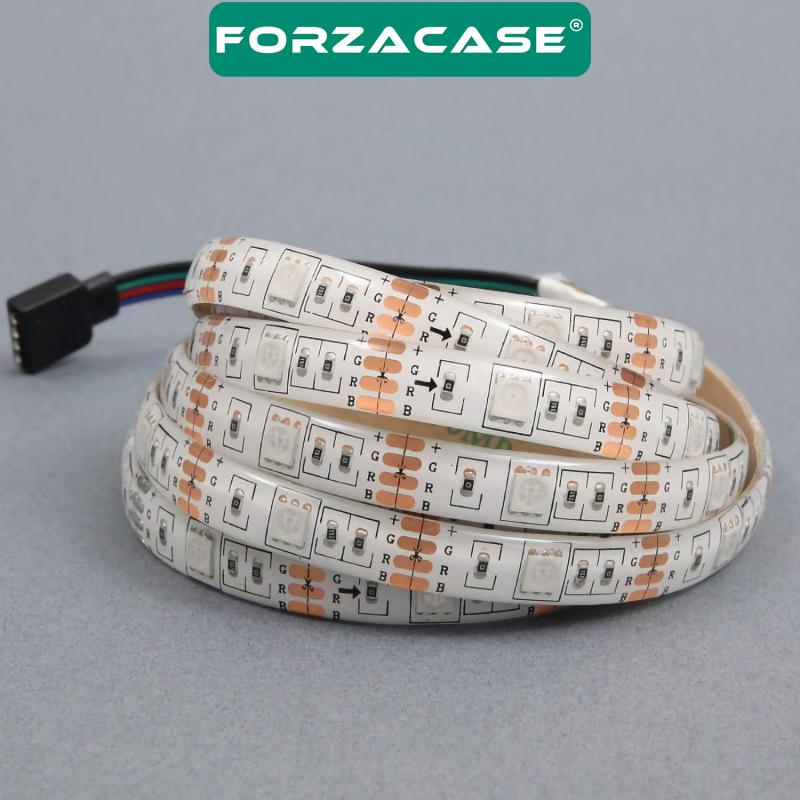 Forzacase Uzaktan Kumandalı 5 Metre Şerit Gökkuşağı Işık Şeridi Led Işığı - FC174