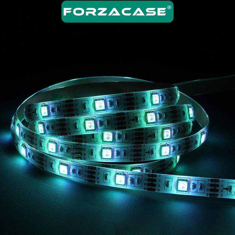 Forzacase Uzaktan Kumandalı 5 Metre Şerit Gökkuşağı Işık Şeridi Led Işığı - FC174