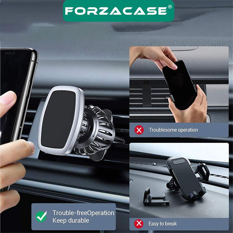 Forzacase Güçlendirilmiş Mıknatıslı Izgaralıktan Araç Içi Telefon Tutucu - FC255