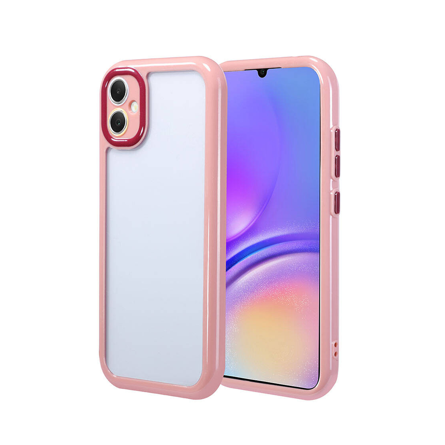 Forzacase Samsung Galaxy A05 uyumlu Colorful Serisi Kamera Korumalı Yarı Esnek Plastik Tpu Kılıf