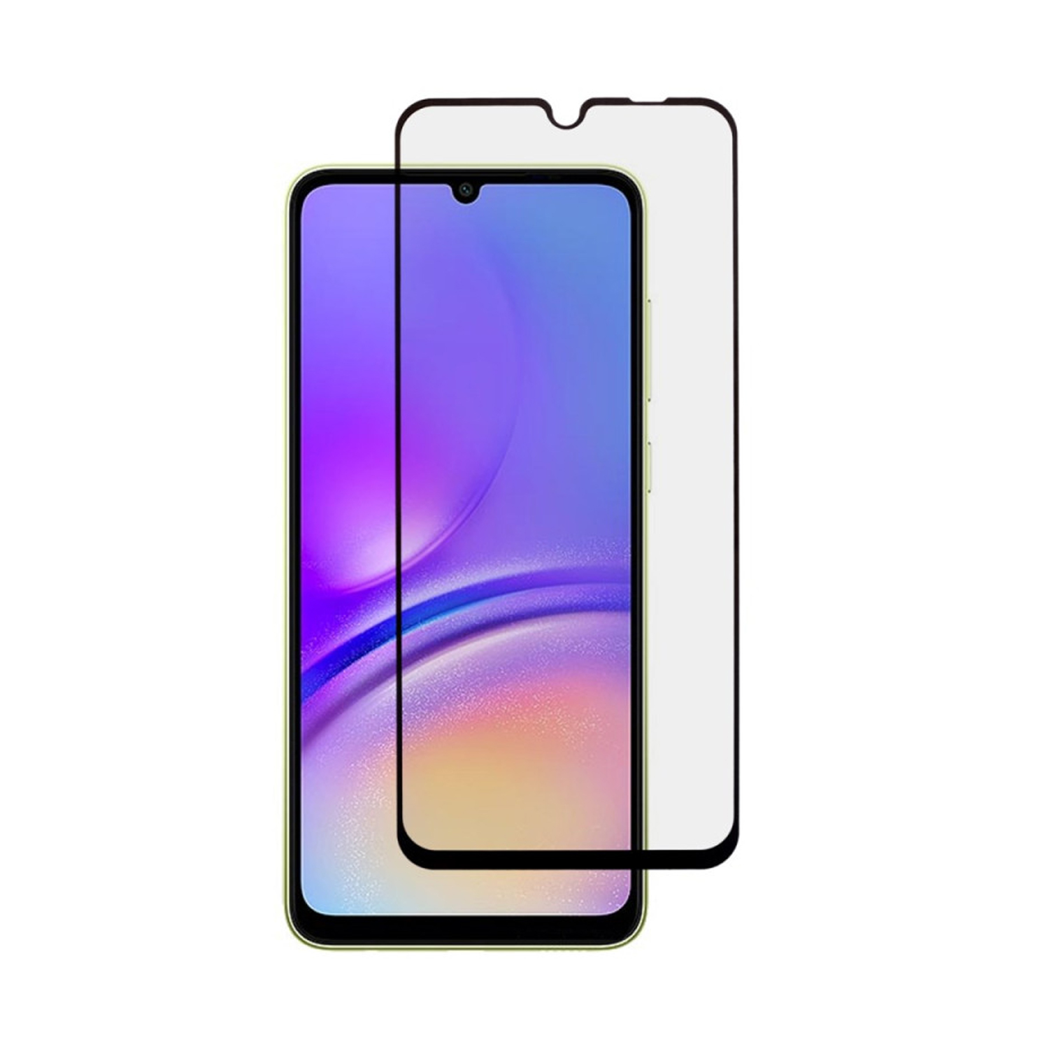 Forzacase Samsung Galaxy A05 Çerçeveli Tam Kaplayan Temperli Ekran Koruyucu - FC003