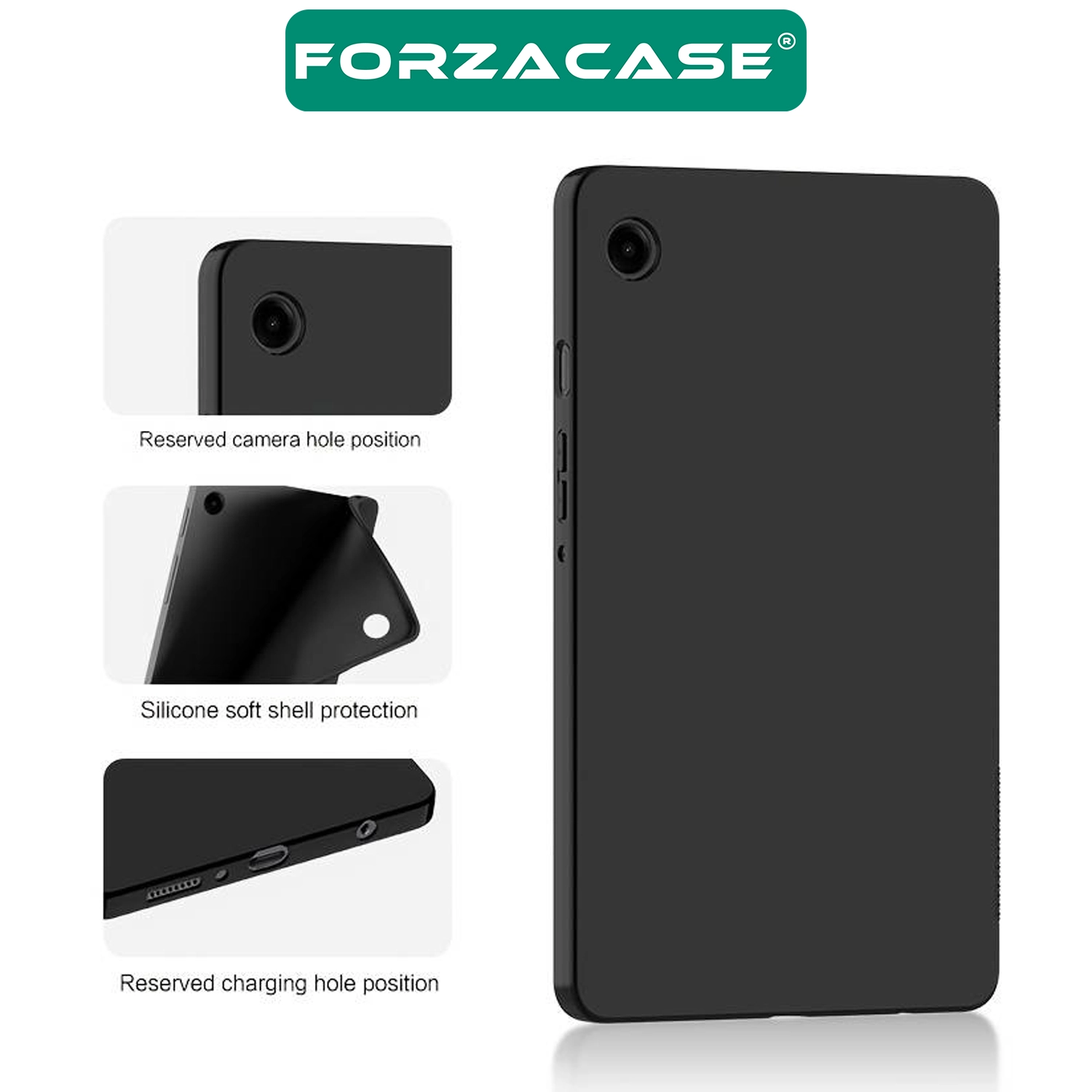Forzacase Samsung Galaxy Tab A11 8.7 inç X133 Tablet ile Uyumlu Silikon Kılıf - FC155
