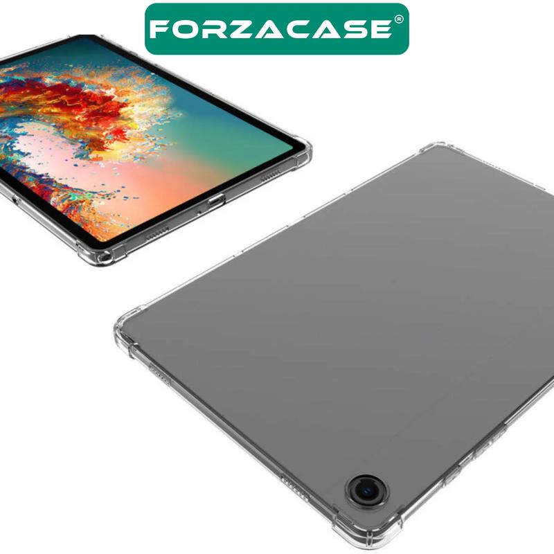Forzacase Samsung Galaxy Tab A9 Plus 11 inch ile uyumlu Anti Shock Silikon Kılıf Şeffaf - FC014