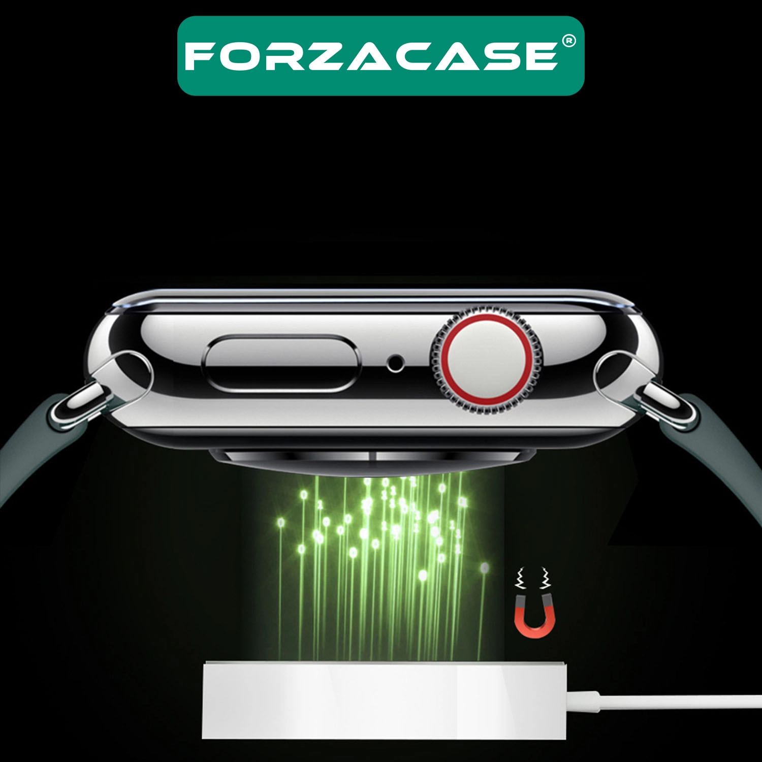 Forzacase Apple Watch SE 3 40mm ve 44mm ile uyumlu USB Manyetik Şarj Kablosu 1 metre - FC017