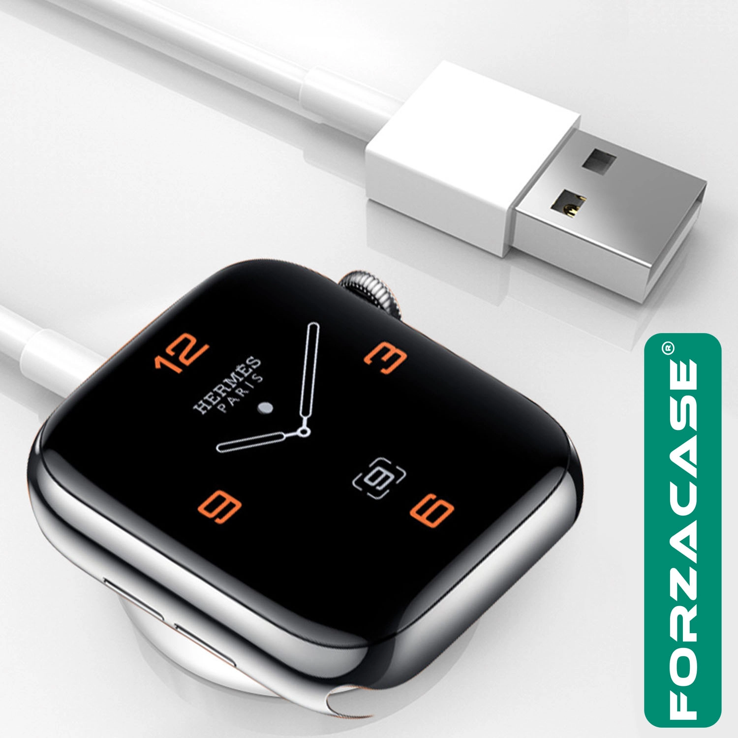 Forzacase Apple Watch 11 42mm ve 46mm ile uyumlu USB Manyetik Şarj Kablosu 1 metre - FC017