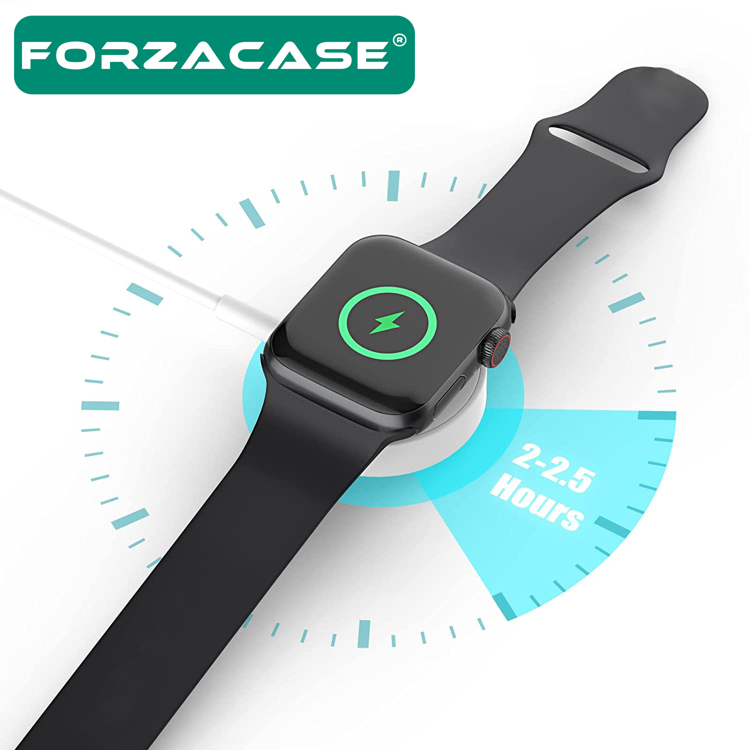Forzacase Apple Watch 10 42mm ve 46mm ile uyumlu USB Manyetik Şarj Kablosu 1 metre - FC017