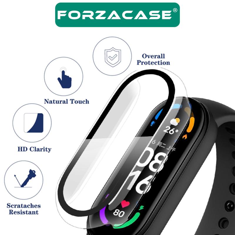 Forzacase Xiaomi Mi Band 7 Önü Kapalı Ekran Korumalı Sert Rubber Kılıf - FC015