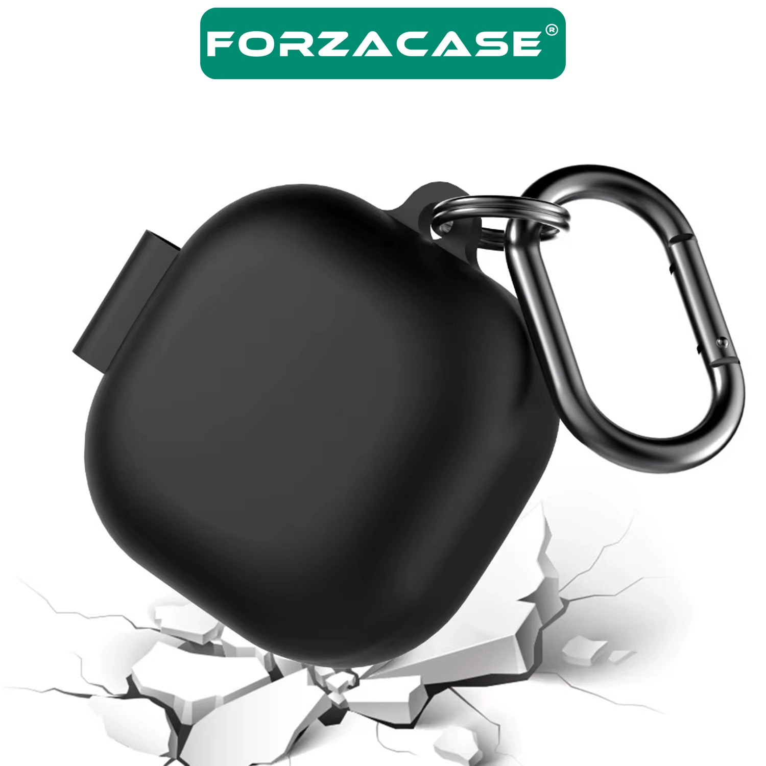 Forzacase Samsung Galaxy Buds 2 Pro ile uyumlu Anahtar Askılıklı Bluetooth Kulaklık Kılıfı - FC1107