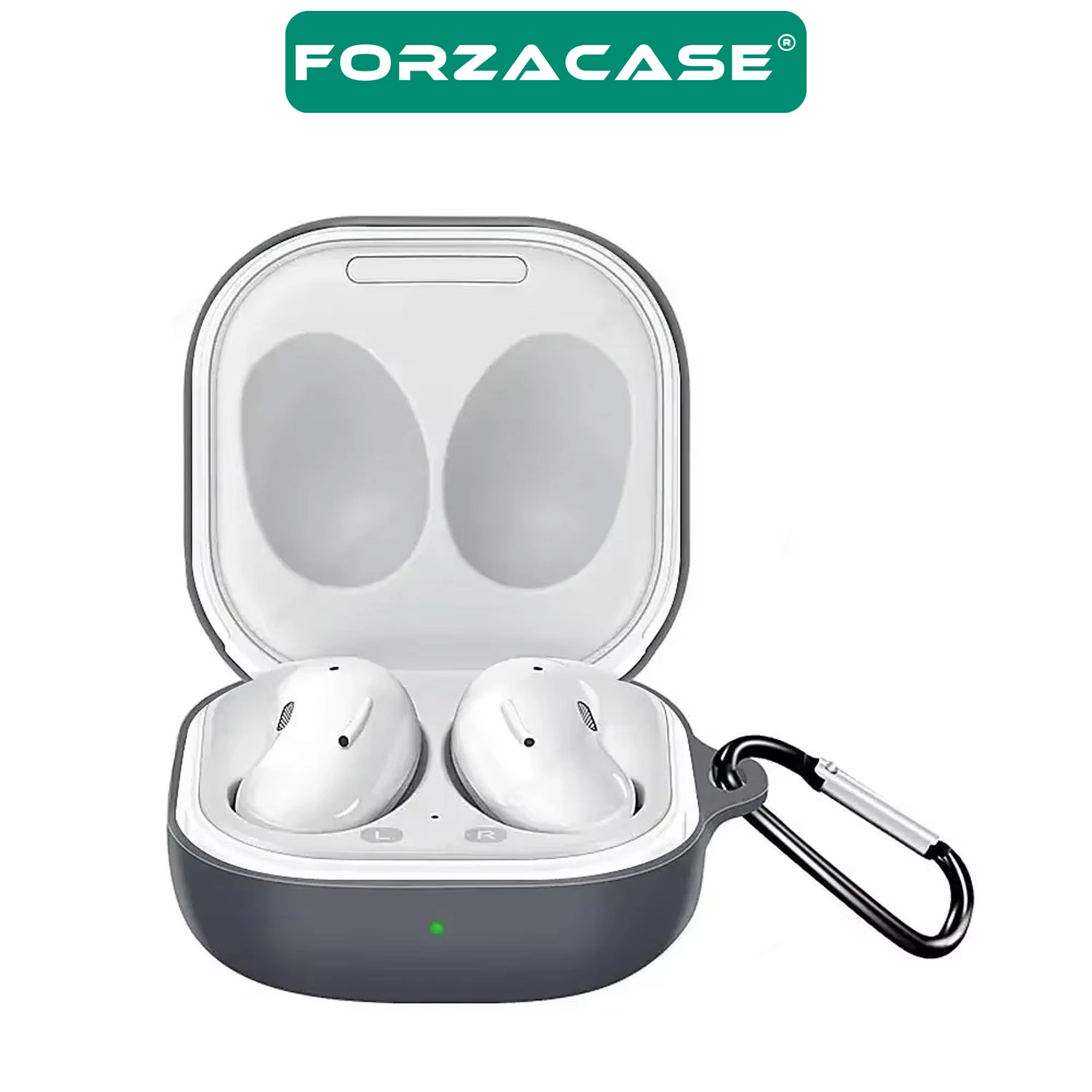 Forzacase Samsung Galaxy Buds 2 Pro ile uyumlu Anahtar Askılıklı Bluetooth Kulaklık Kılıfı - FC1107