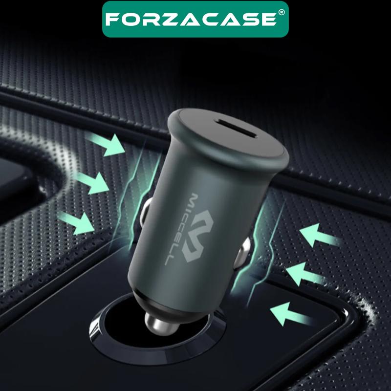 Forzacase Tüm Araç ve Telefonlara Uyumlu Araç Çakmaklık Lightning Kablolu Hızlı Şarj Aleti PD20W - FC206