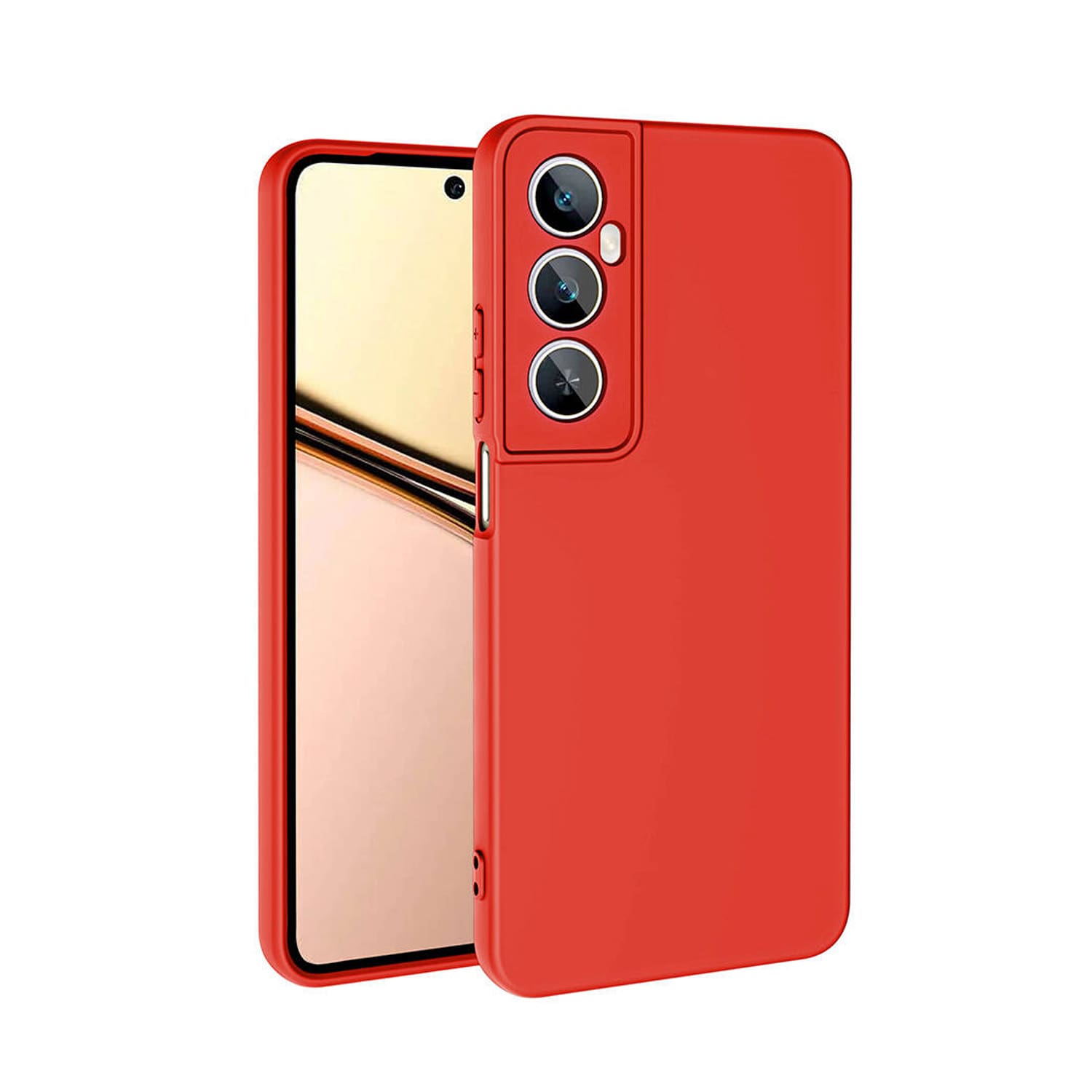Forzacase Realme C65 4G ile uyumlu Liquid Serisi İçi Kadife Lansman Silikon Kılıf