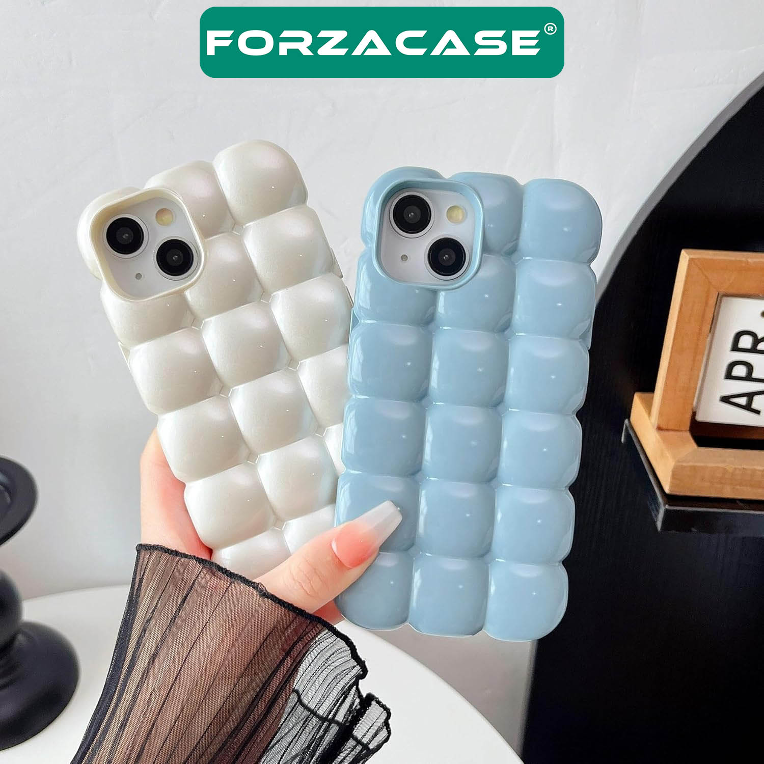Forzacase iPhone 15 Plus uyumlu Candy Serisi Darbeye Dayanıklı Parlak Esnek Silikon Kılıf