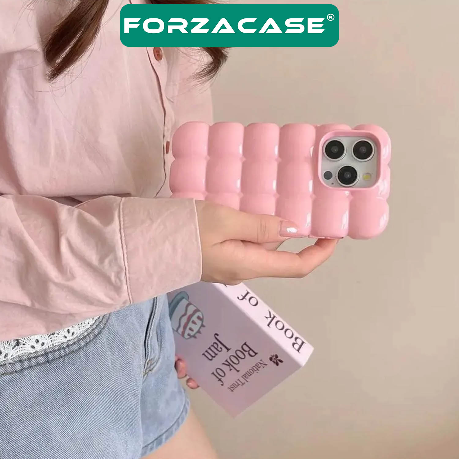 Forzacase iPhone 13 uyumlu Candy Serisi Darbeye Dayanıklı Parlak Esnek Silikon Kılıf