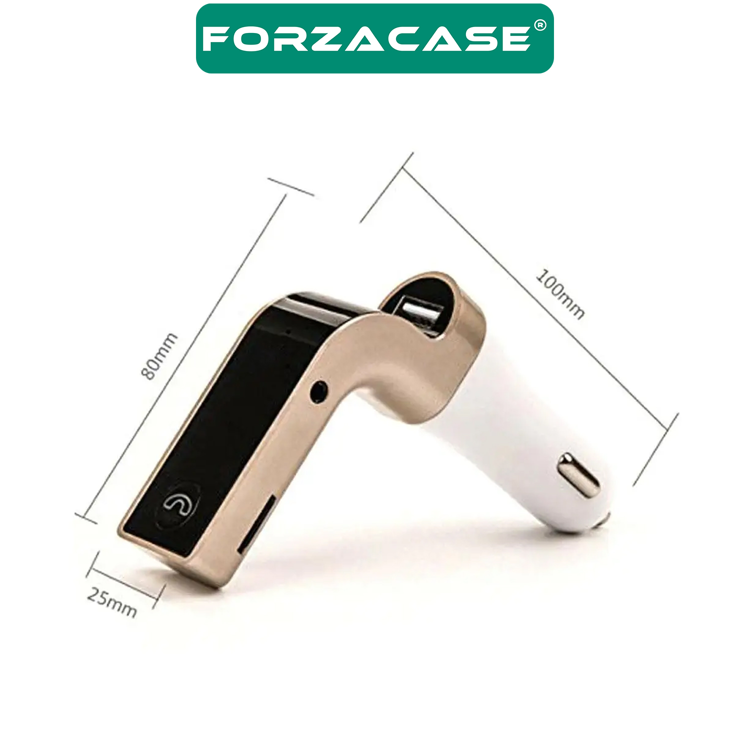 Forzacase Dijital Ekranlı Bluetooth Araç Kiti Oto Araç Fm Transmitter - FC172