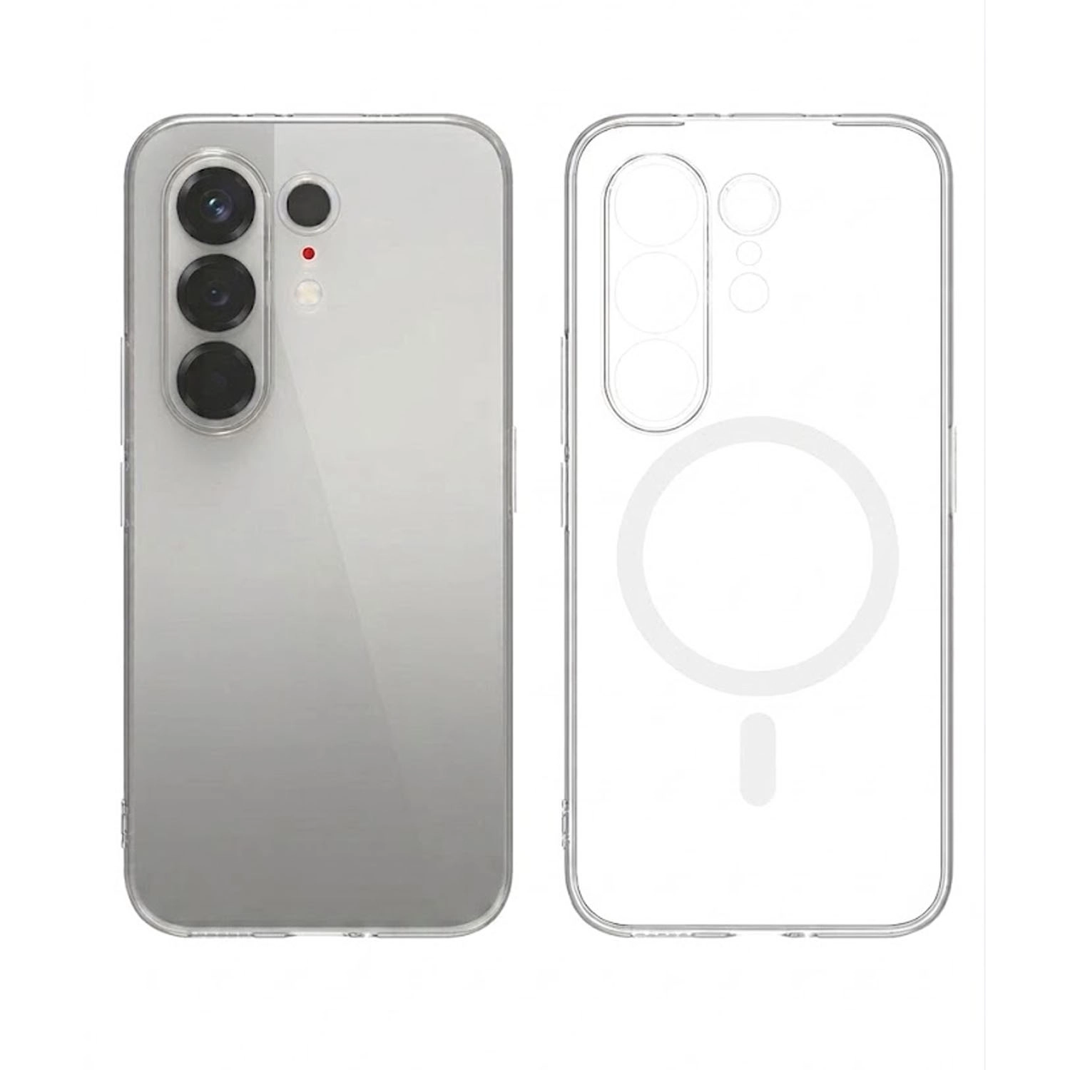 Forzacase Tecno Camon 50 Pro ile uyumlu ClearMag Serisi Magsafe Özellikli Kristal Şeffaf Sert Kılıf