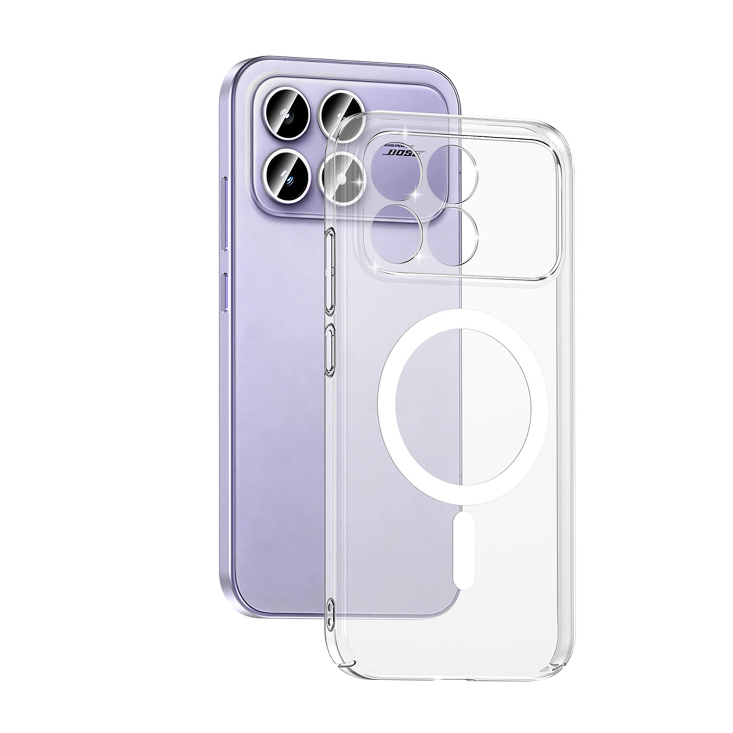 Forzacase Xiaomi Poco F8 Pro ile uyumlu ClearMag Serisi Magsafe Özellikli Kristal Şeffaf Sert Kılıf