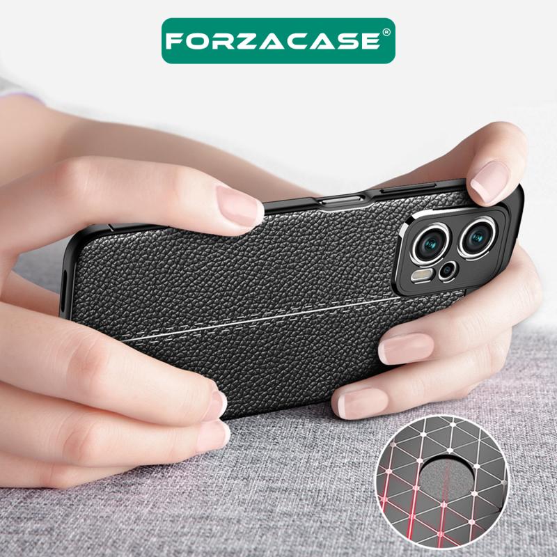 Forzacase OnePlus 9 ile uyumlu Deri Effect Serisi Silikon Kılıf