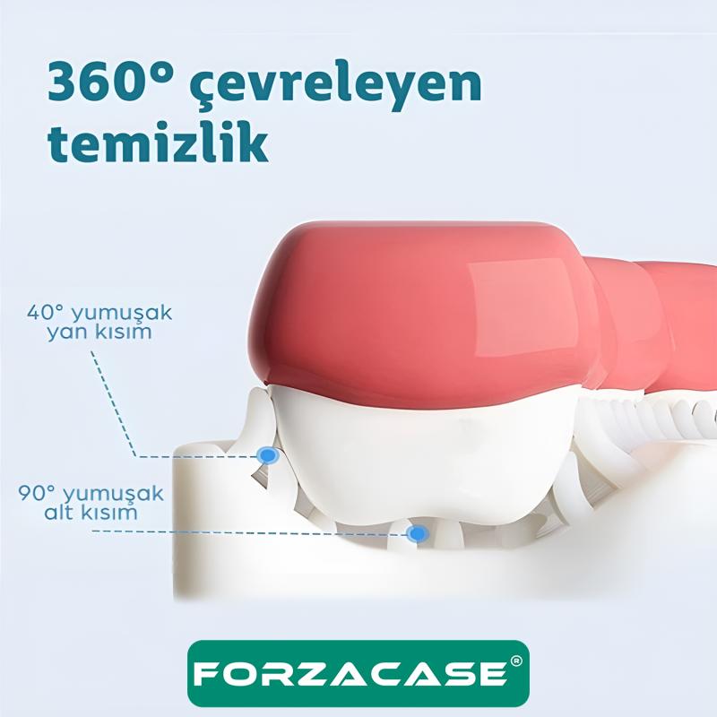 Forzacase Silikon 360 Derece U Şekilli Yumuşak Çocuk Diş Fırçası  - FC359