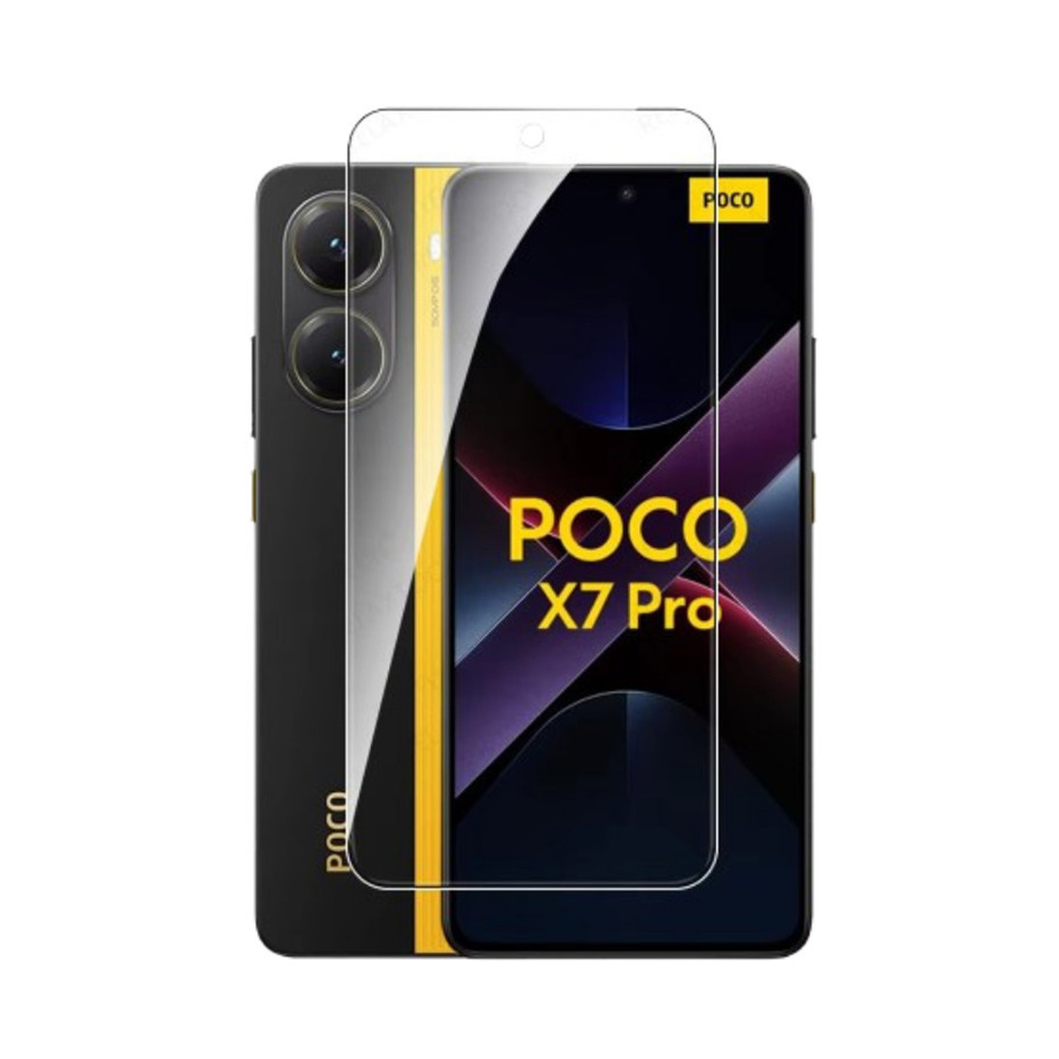 Forzacase Xiaomi Poco X7 Pro ile uyumlu Temperli Kırılmaz Cam Ekran Koruyucu - FC002