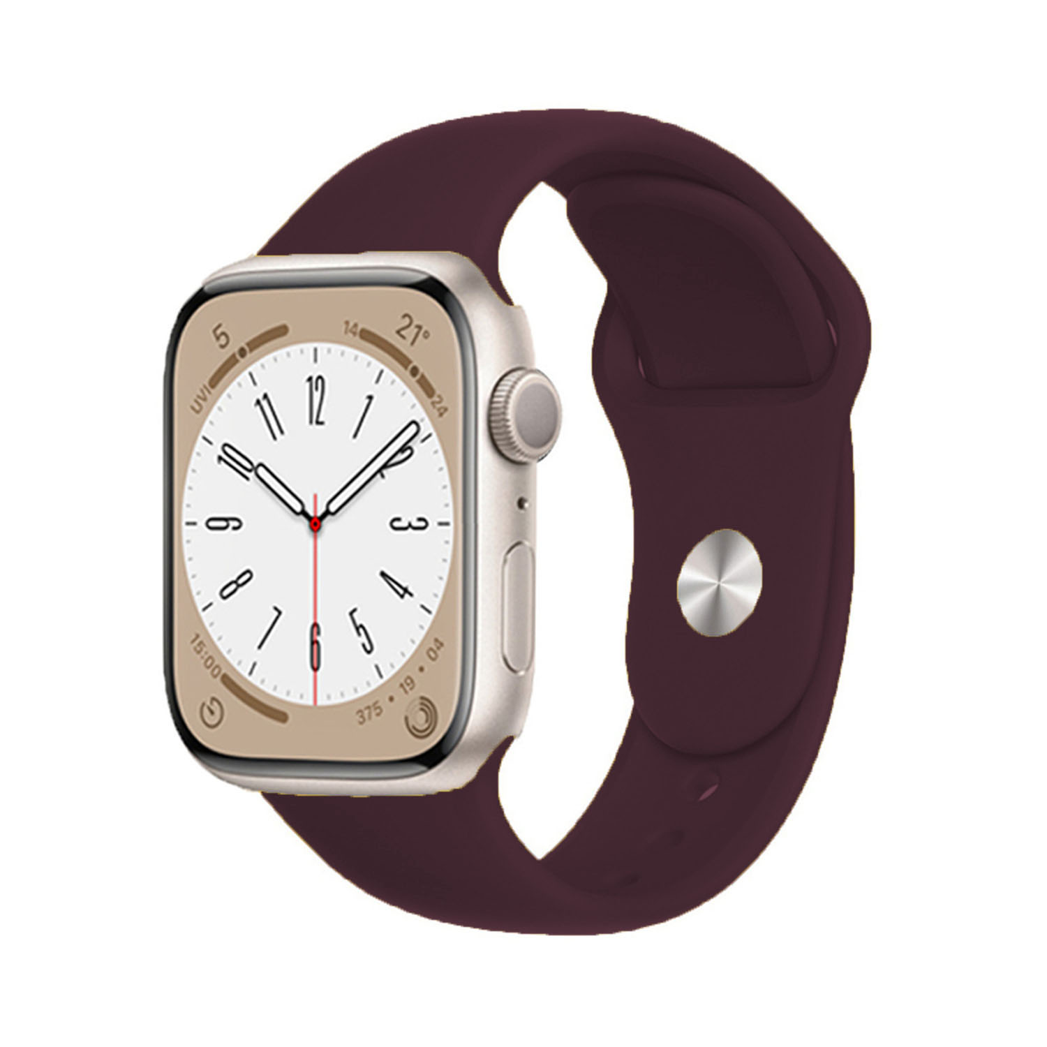 Forzacase Apple Watch 42 / 44 / 45 / 49 mm uyumlu Silikon Kordon Kayış - FC005