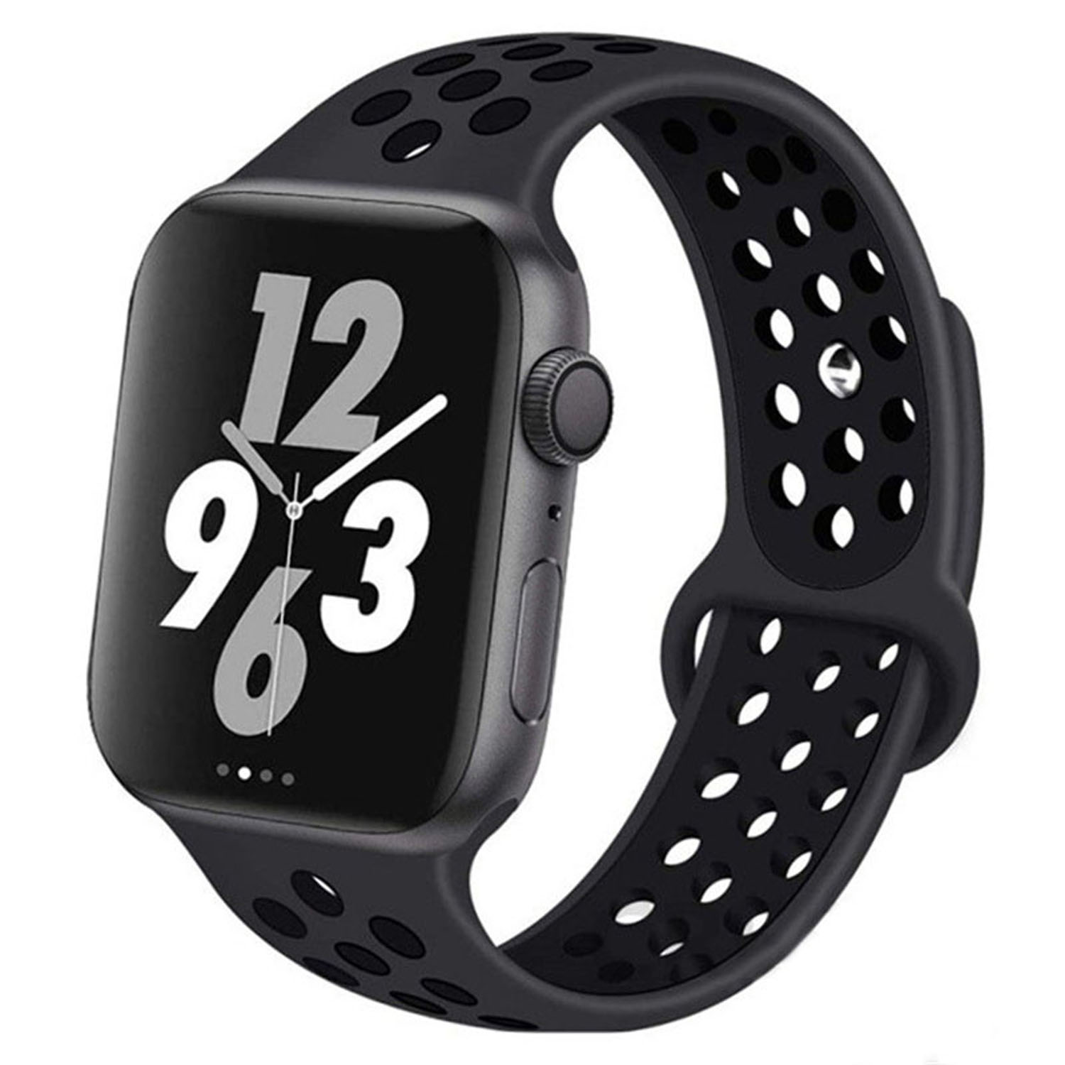 Forzacase Apple Watch 38-40-41 mm Akıllı Saatler için Delikli Sportif Silikon Kordon Kayış - FC008
