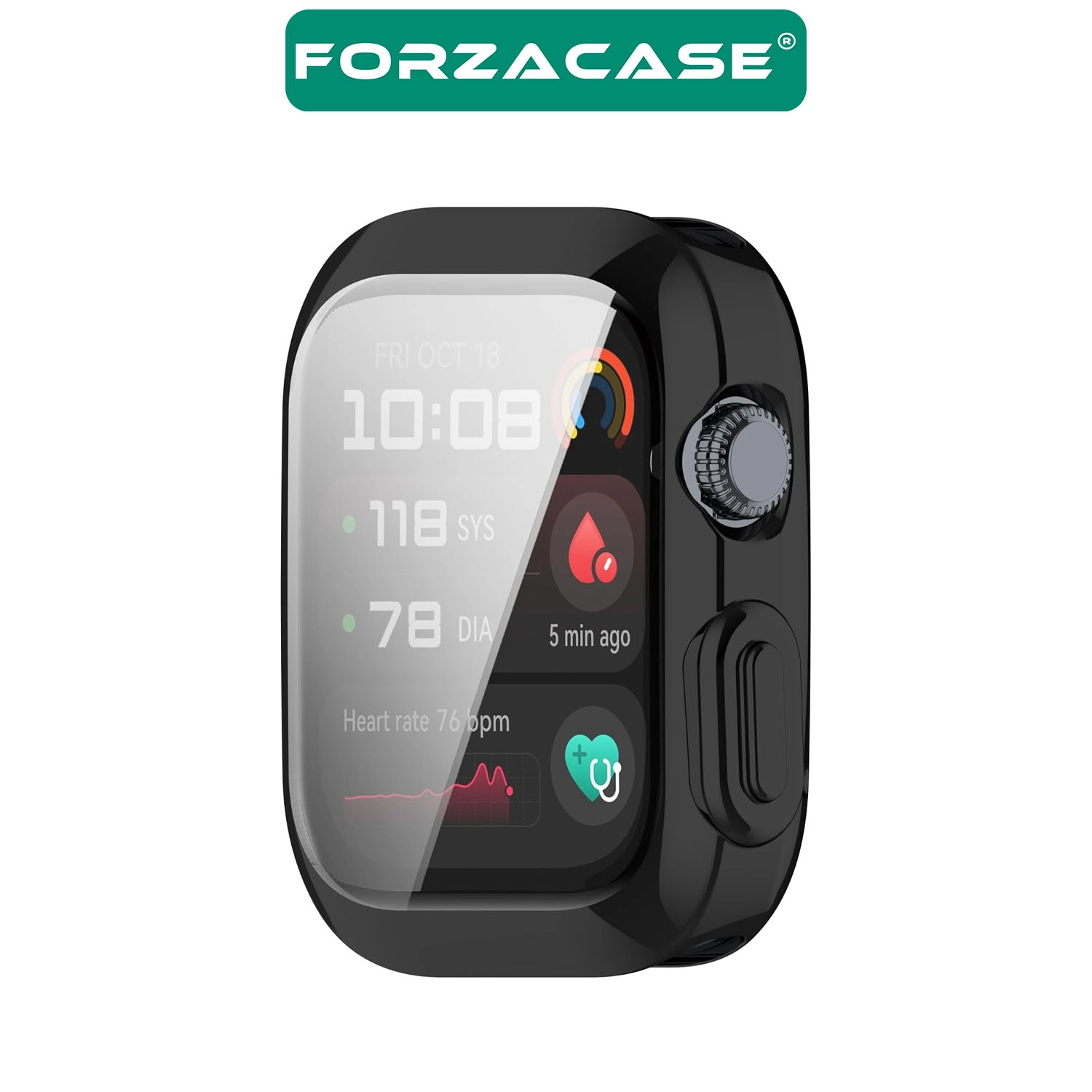 Forzacase Huawei Watch D2 ile uyumlu Önü Kapalı Ekran Korumalı Silikon Kılıf - FC010