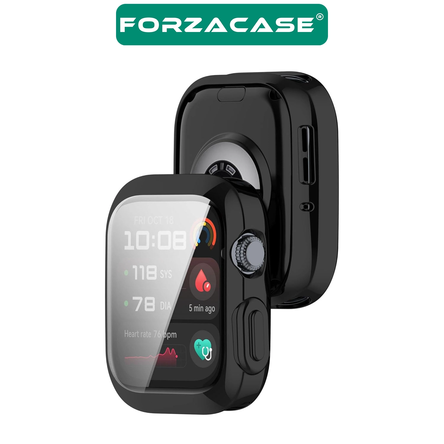 Forzacase Huawei Watch D2 ile uyumlu Önü Kapalı Ekran Korumalı Silikon Kılıf - FC010