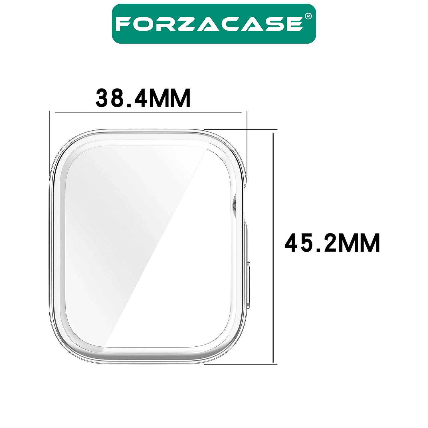 Forzacase Huawei Watch Fit 4 ile uyumlu Önü Kapalı Ekran Korumalı Silikon Kılıf - FC010