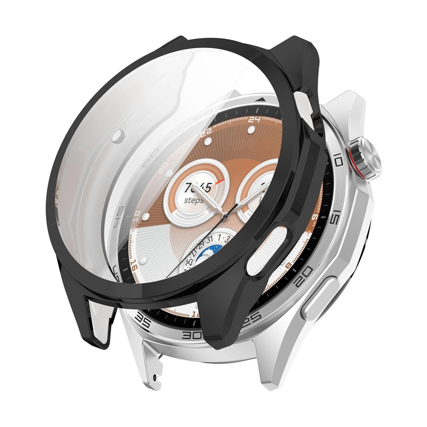 Forzacase Huawei Watch GT6 46mm ile uyumlu Önü Kapalı Ekran Korumalı Silikon Kılıf - FC010