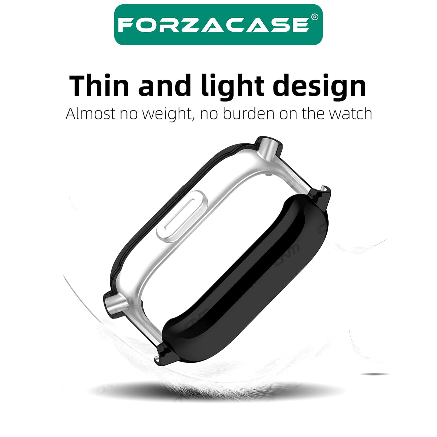 Forzacase Xiaomi Redmi Watch 5 Lite ile uyumlu Önü Kapalı Ekran Korumalı Silikon Kılıf - FC010