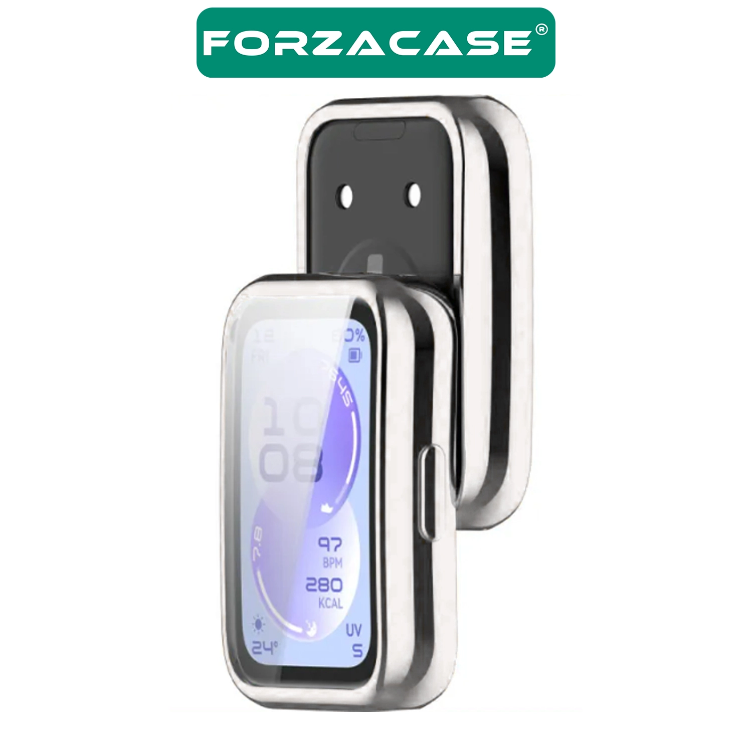 Forzacase Huawei Band 11 ile uyumlu Önü Kapalı Ekran Korumalı Silikon Kılıf - FC010