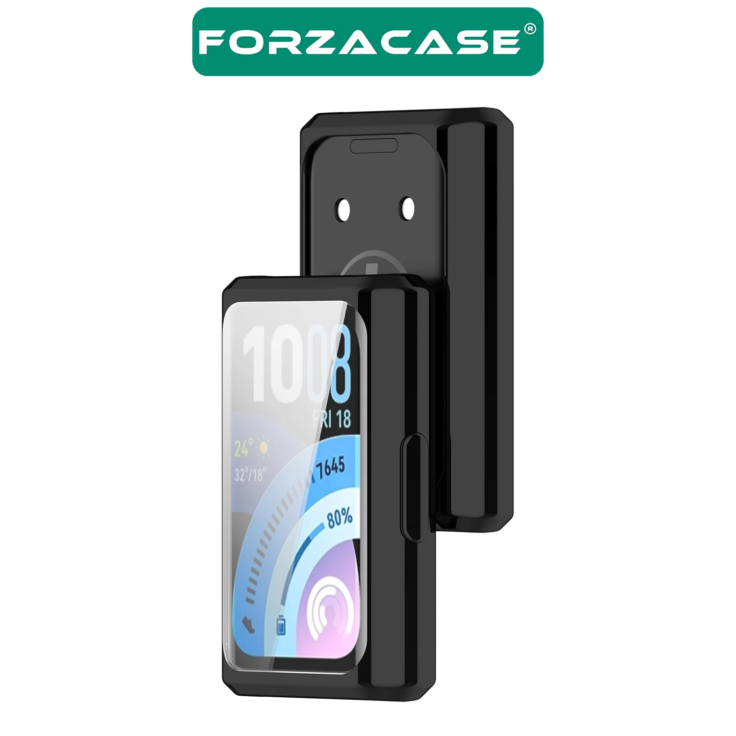 Forzacase Huawei Band 11 Pro ile uyumlu Önü Kapalı Ekran Korumalı Silikon Kılıf - FC010