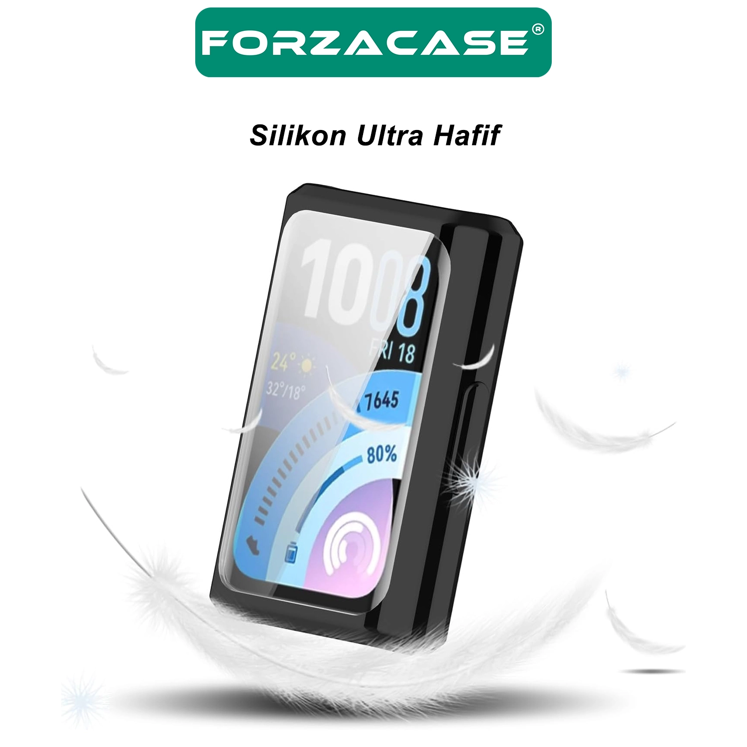 Forzacase Huawei Band 11 Pro ile uyumlu Önü Kapalı Ekran Korumalı Silikon Kılıf - FC010