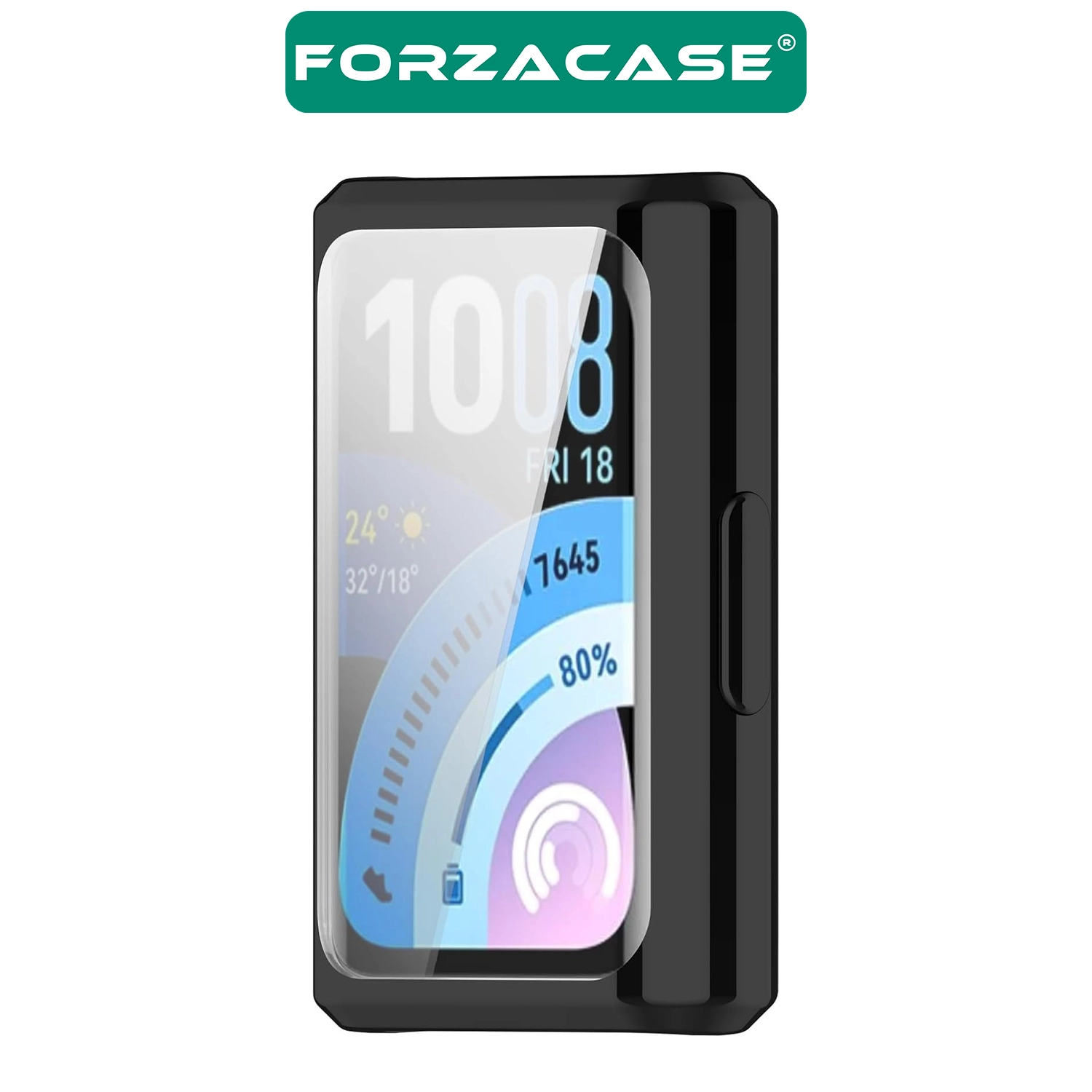 Forzacase Huawei Band 11 Pro ile uyumlu Önü Kapalı Ekran Korumalı Silikon Kılıf - FC010