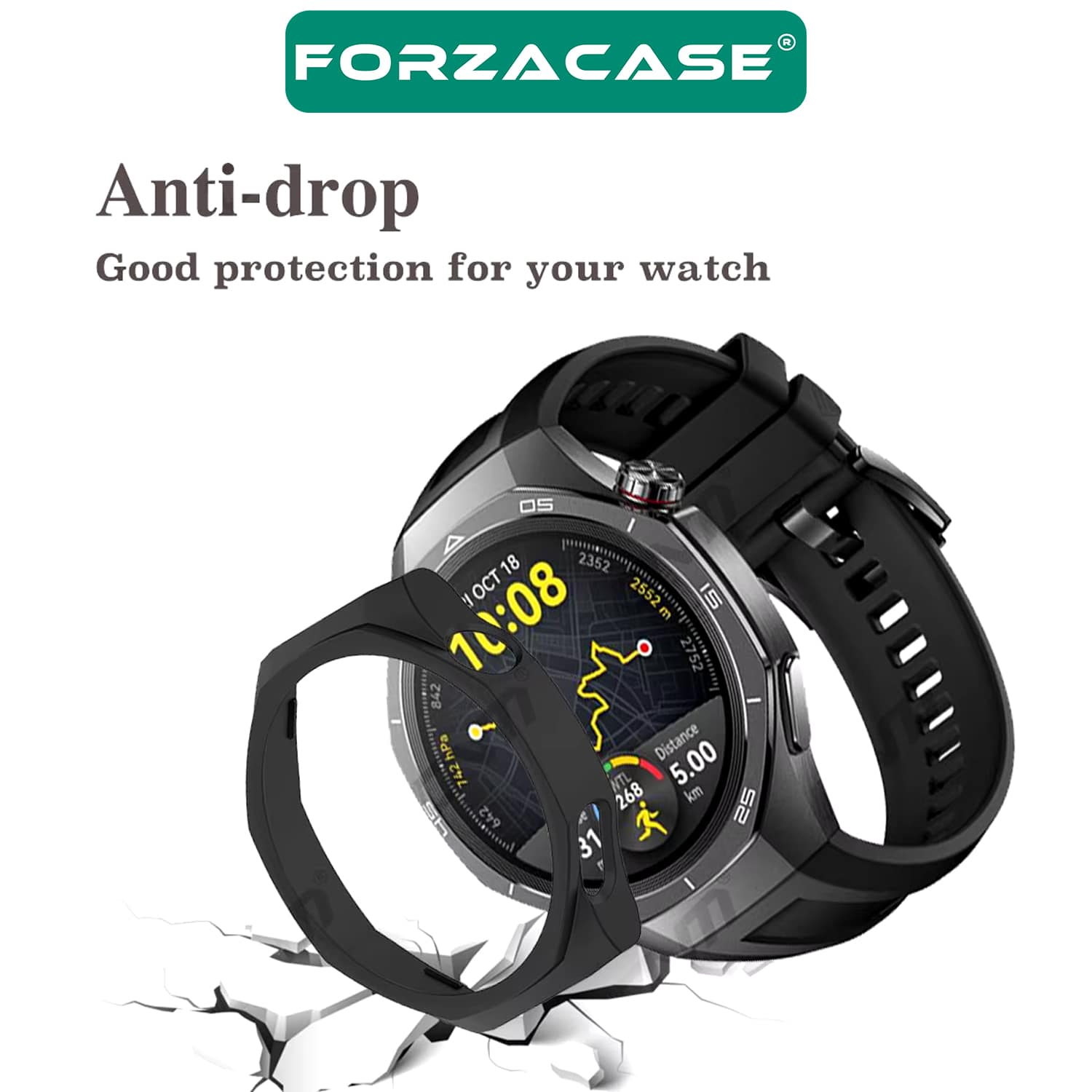Forzacase Xiaomi Watch S4 ile uyumlu Önü Kapalı Ekran Korumalı Silikon Kılıf - FC010