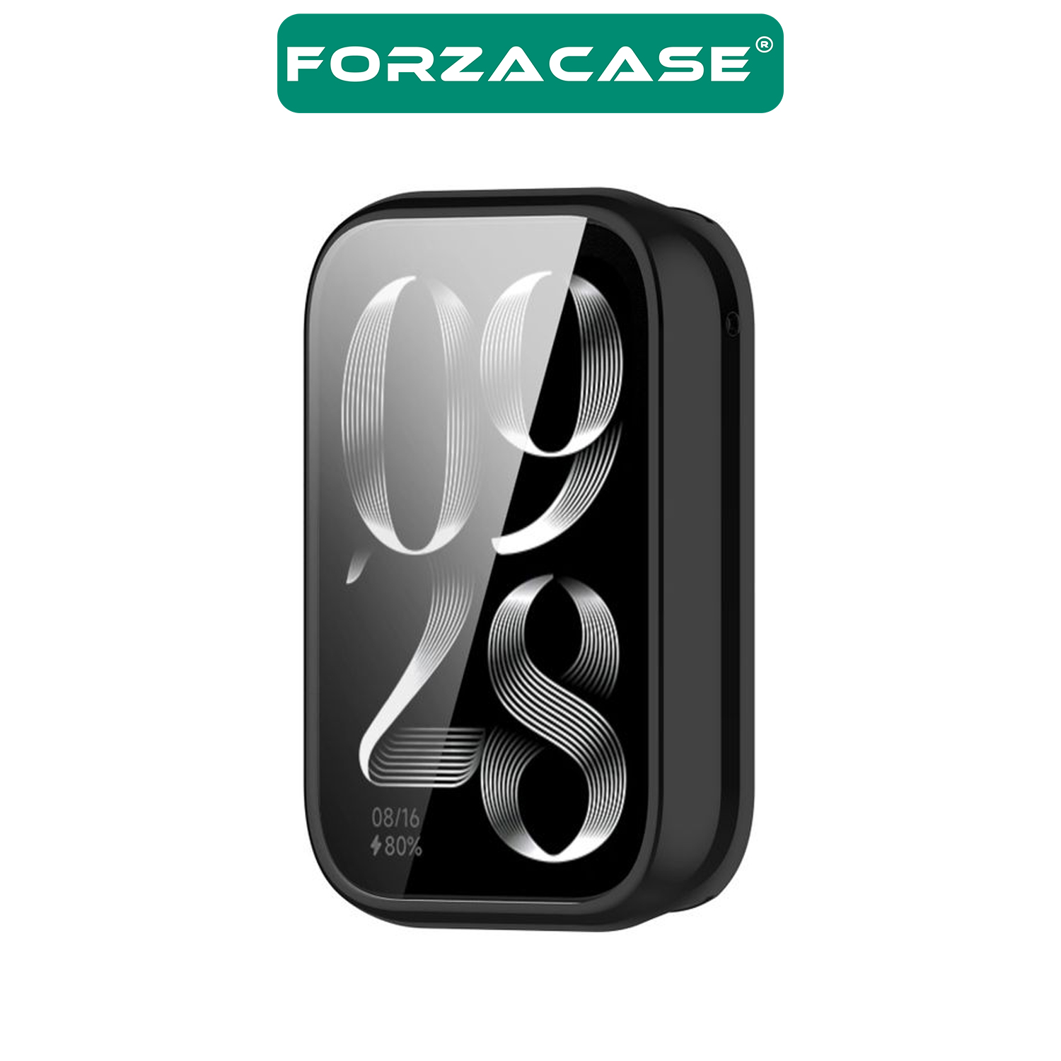 Forzacase Xiaomi Smart Band 9 Pro ile uyumlu Önü Kapalı Ekran Korumalı Silikon Kılıf - FC010