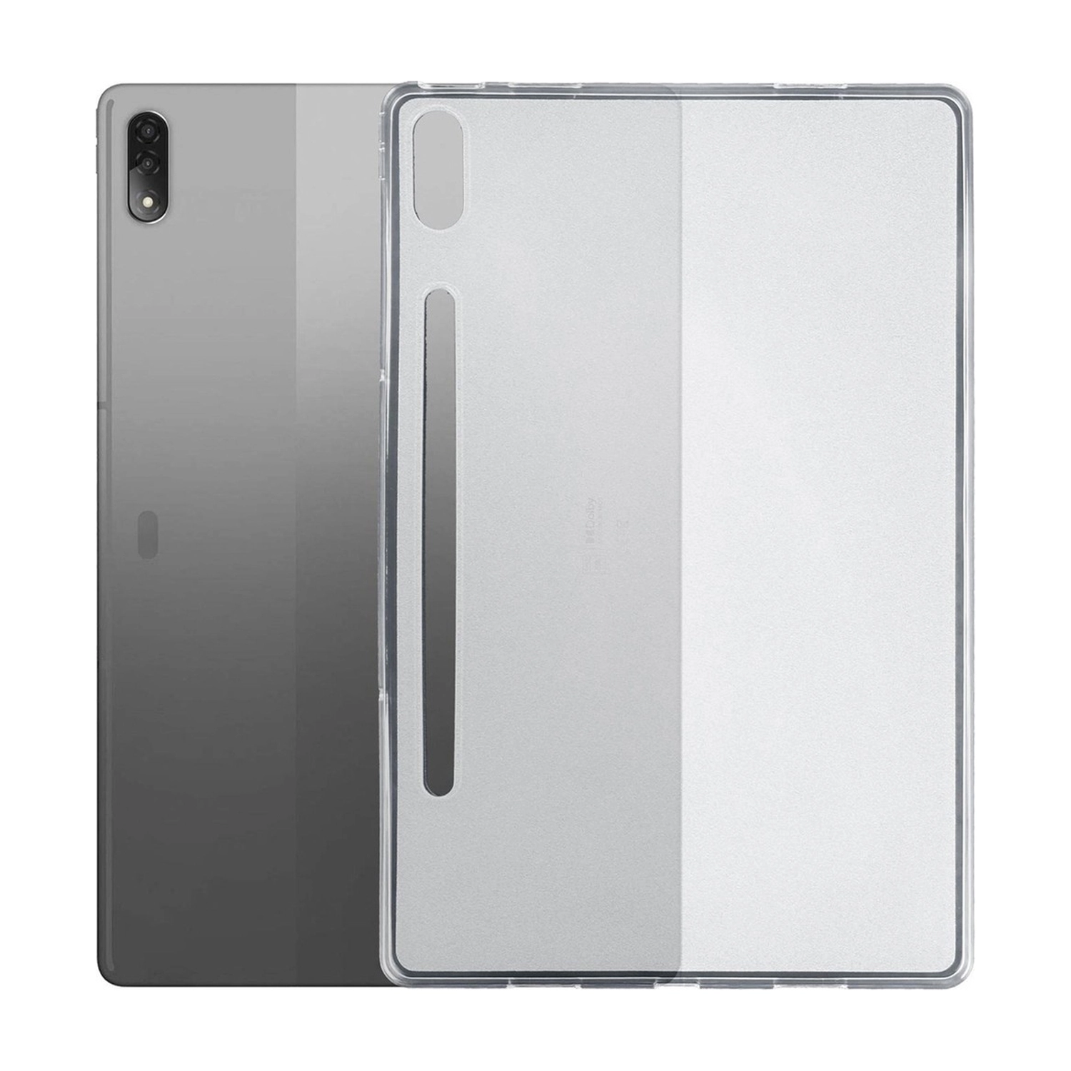 Forzacase Lenovo Tab P12 TB370FU 12.7 Inch ile uyumlu Silikon Kılıf Buzlu Şeffaf - FC013