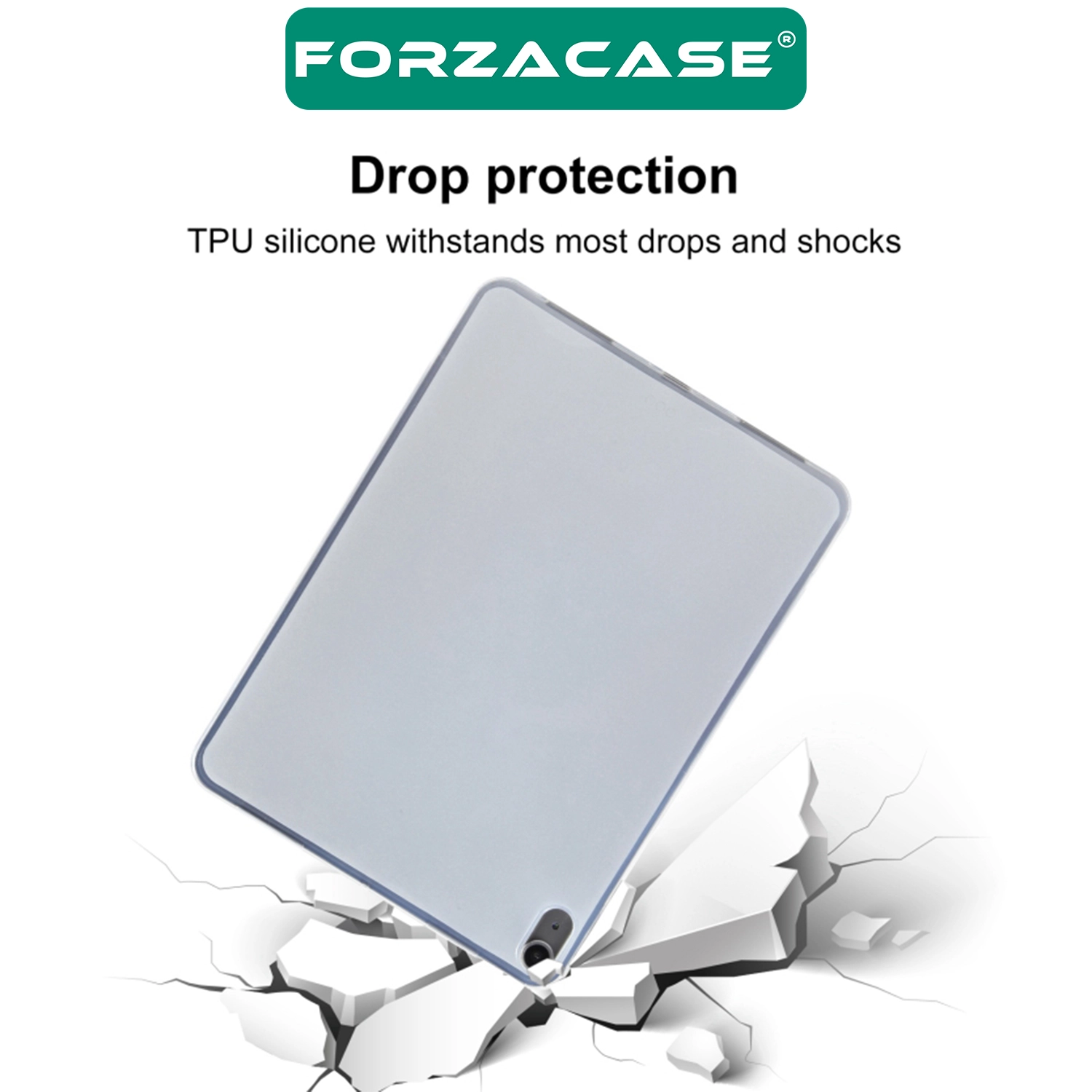 Forzacase Huawei MatePad 11.5 Inch ile uyumlu Silikon Kılıf Buzlu Şeffaf - FC013