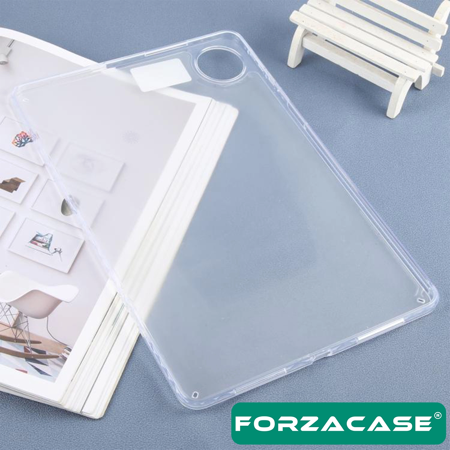 Forzacase Honor Pad 10 12.1 Inch 2025 ile uyumlu Silikon Kılıf Buzlu Şeffaf - FC013