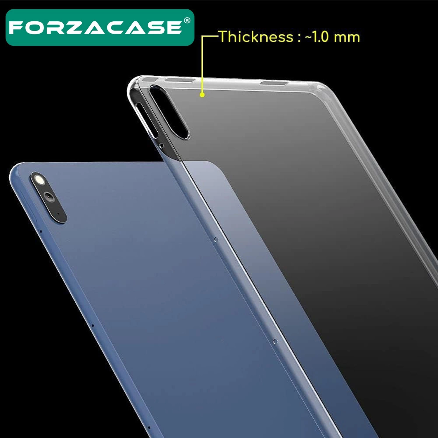 Forzacase Xiaomi Pad 8 / 8 Pro 11.2 inch ile uyumlu Silikon Kılıf Şeffaf - FC013